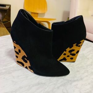 Giuseppe Zanotti Suede and Leopard Boots